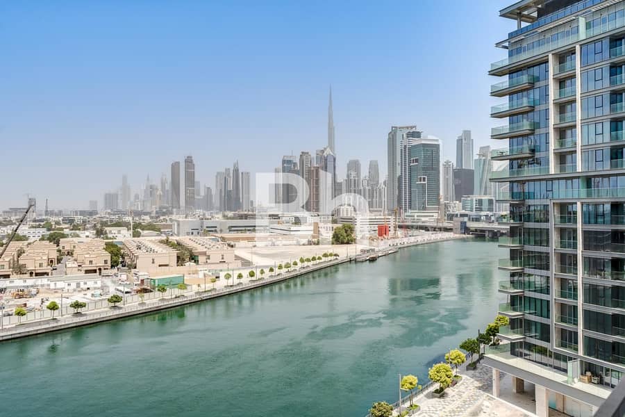 Exclusive 2BR+Maid | Canal and Burj Khalifa View