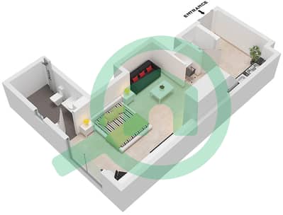 The Sloane by Belgravia Heights - Planimetria del piano di Monolocale Appartamento Unità 4 FLOOR 1