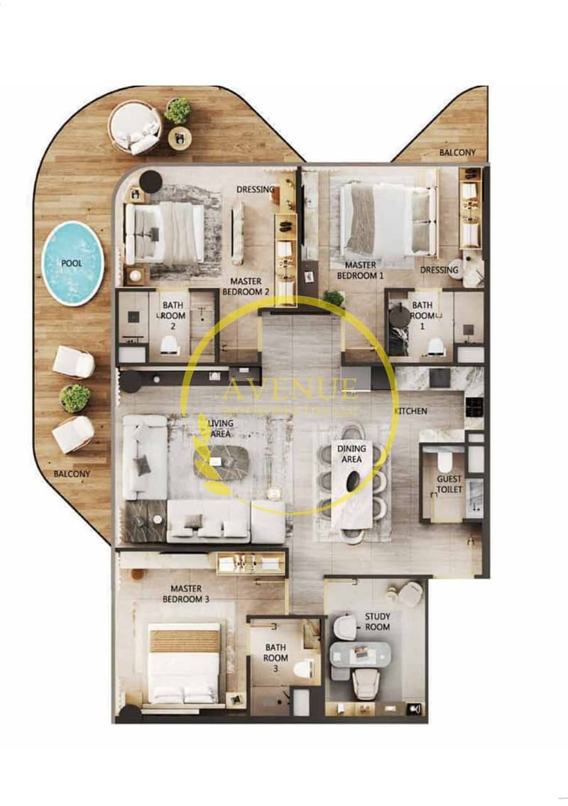 Close to Beach |Fully Furnished | Branded Furniture | Monthly instalments | - Image 11