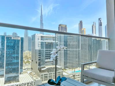1 Bedroom Flat for Rent in Business Bay, Dubai - City and Burj Views | High Floor | Modern 1BR