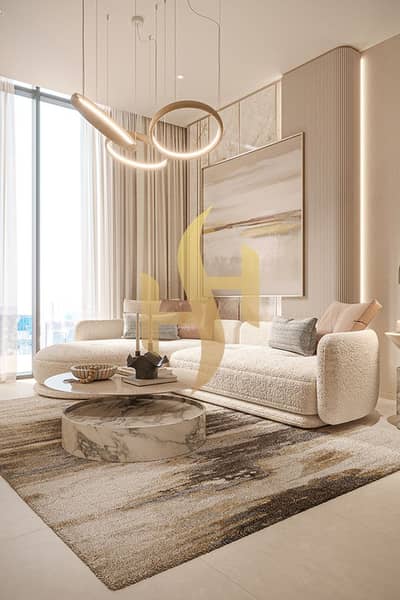 1 Bedroom Apartment for Sale in Jumeirah Village Circle (JVC), Dubai - Living Room. jpg