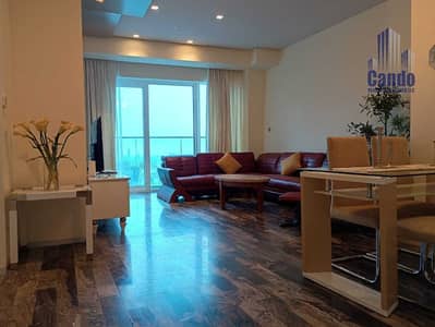 2 Bedroom Apartment for Rent in Dubai Marina, Dubai - High Floor Full Marina Maid's Room Furnished