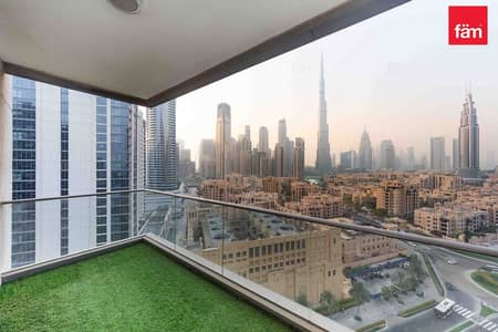 3 Bedroom Apartment for Rent in Downtown Dubai, Dubai - Middle Floor | Burj Khalifa View | Vacant