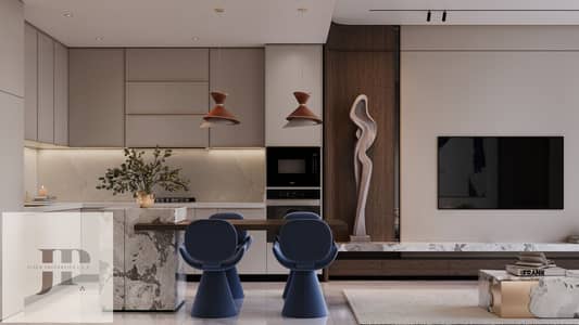2 Cпальни Апартаменты Продажа в Дубай Продакшн Сити, Дубай - living (4). jpg