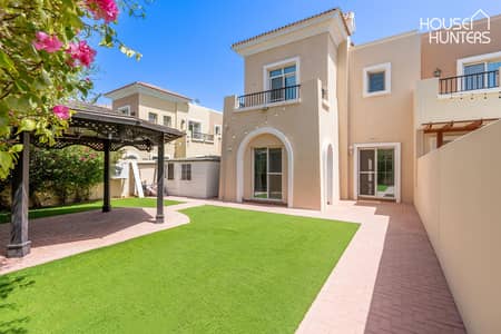 3 Bedroom Villa for Rent in Arabian Ranches, Dubai - Opposite Pool | White Kitchen | Extended