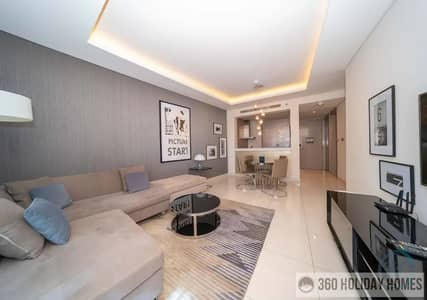 商业湾， 迪拜 1 卧室公寓待租 - living room. png