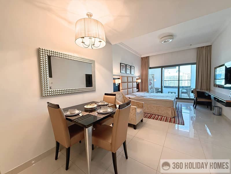 Spacious Studio | Balcony | High Floor | Capital Bay