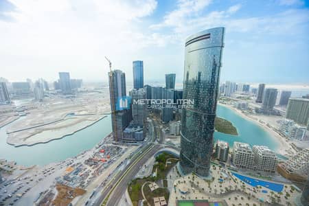 3 Bedroom Flat for Sale in Al Reem Island, Abu Dhabi - Mangrove View | High Floor 3BR W/ Maids | Vacant