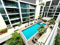 SPACIOUS 2 + MAID | QUET POOL VIEW | 4 BATHROOMS | WILL BE VACANT BY 24/09/2025