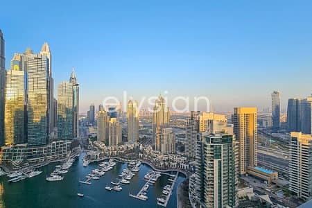 3 Bedroom Flat for Rent in Dubai Marina, Dubai - Marina View | High Floor | Vacant Now