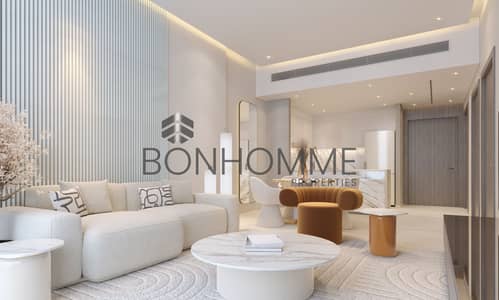 1 Bedroom Flat for Sale in Jumeirah Village Circle (JVC), Dubai - Living 1. jpg