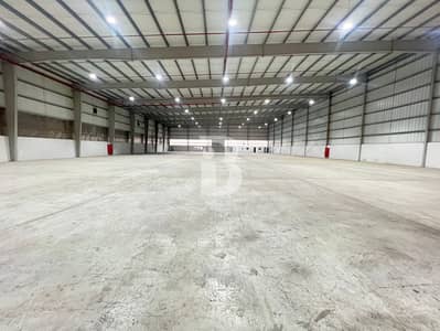 Warehouse for Rent in Dubai Industrial City, Dubai - 380 KW 30000 sqft | Ideal Warehouse in DIC