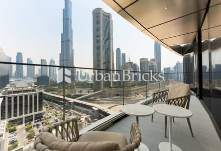 2 Bedroom Flat for Rent in Downtown Dubai, Dubai - Burj Khalifa View l Furnished l High Floor