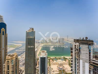 4 Bedroom Flat for Rent in Dubai Marina, Dubai - Fully Furnished | Palm View | Duplex Style