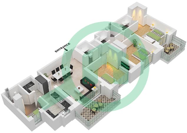 Type C Unit 3 Floor 1