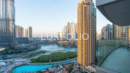 2 Bedroom Apartment for Rent in Downtown Dubai, Dubai - Fully Furnished | Modern | Full Burj and Fountain view