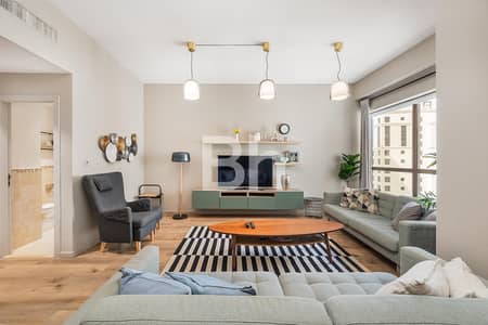 2 Bedroom Flat for Rent in Jumeirah Beach Residence (JBR), Dubai - Spacious | High Floor | Marina View
