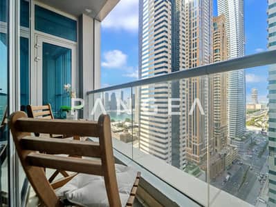 1 Bedroom Flat for Rent in Dubai Marina, Dubai - High Floor | Partial Marina View | Fully Furnished