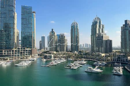 3 Bedroom Flat for Rent in Dubai Marina, Dubai - Full Marina View | High Floor | Unfurnished