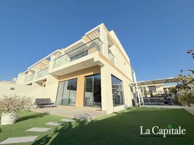 4 Bedroom Townhouse for Rent in DAMAC Hills, Dubai - Single Row | On Park | Green Belt | Vacant