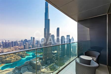 4 Bedroom Flat for Rent in Downtown Dubai, Dubai - High Floor | Burj Khalifa View | Sky Collection