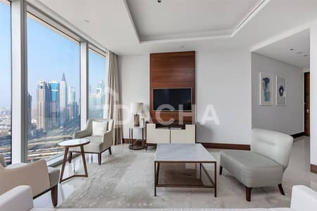 2 Bedroom Flat for Rent in Downtown Dubai, Dubai - Skyline View | High Floor | Vacant Unit