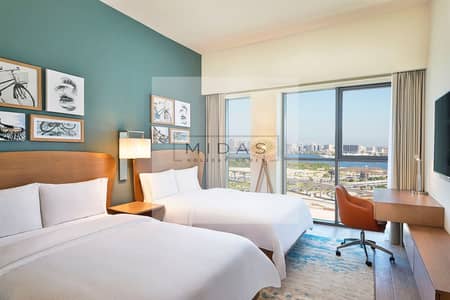 Hotel Apartment for Rent in Al Jaddaf, Dubai - Studio Twin - 1. jpg