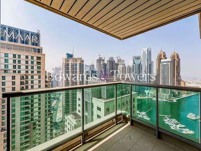 1 Bedroom Flat for Rent in Dubai Marina, Dubai - High Floor | 1+Study | Partial Marina View