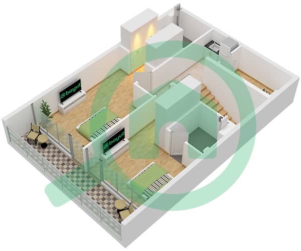 Type E Unit 6 Floor 1 Upper