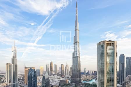 3 Bedroom Flat for Sale in Downtown Dubai, Dubai - High Floor with Burj Khalifa View | Vacant