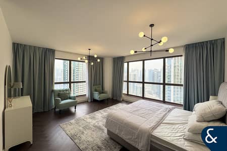 4 Bedroom Apartment for Rent in Jumeirah Beach Residence (JBR), Dubai - Large Layout | Furnished | Marina Views