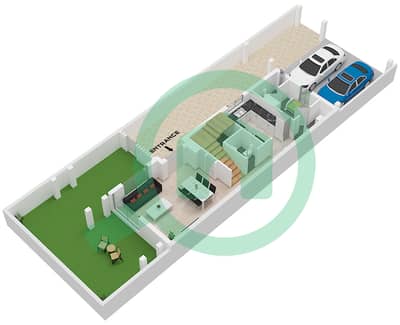 المخططات الطابقية لتصميم النموذج R2-EM فیلا 3 غرف نوم - جونيبر