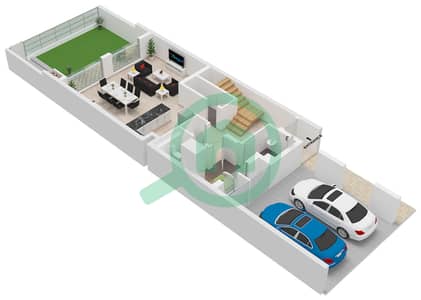 La Tilia - Таунхаус 3 Cпальни планировка Тип/мера 3B / UNIT MID1