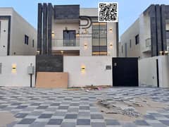 Brand new villa in Ajman Al Helio 2, four bedrooms, first occupant. Or if you'd like a more detailed translation: Villa for sale/rent in Ajman Al Helio 2, featuring four bedrooms, brand new