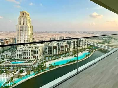 2 Bedroom Flat for Rent in Dubai Creek Harbour, Dubai - Stunning Beach and Canal View | High Floor Unit