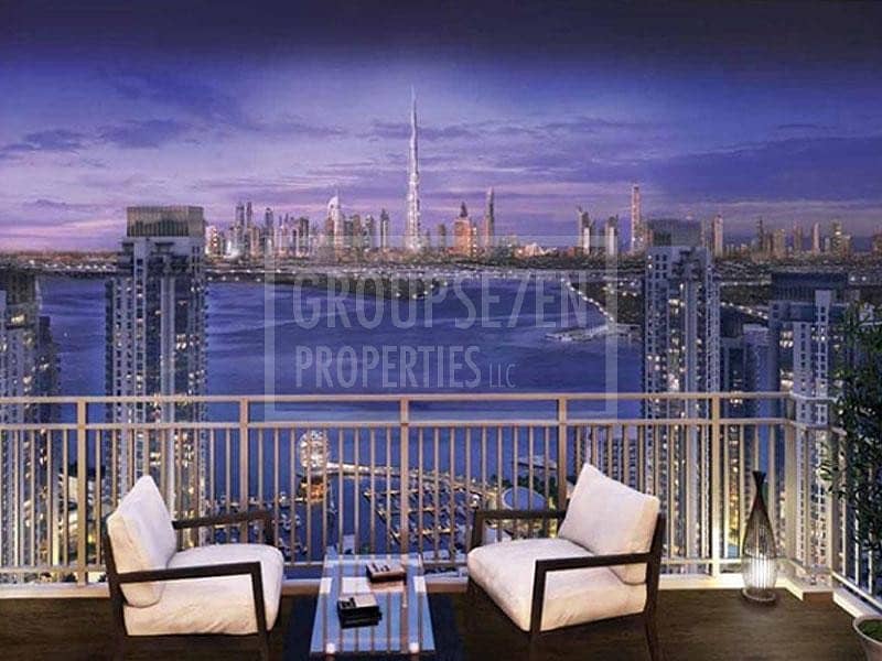 Corner Unit 2 Beds Apt in Dubai Creek The Lagoons