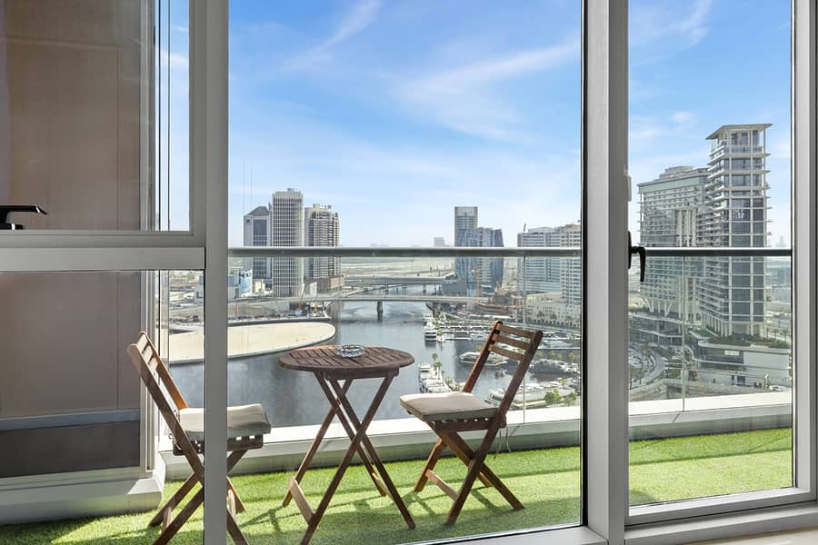 Elegant 2 BR Canal View | Hotel-Style Living | Great Amenities