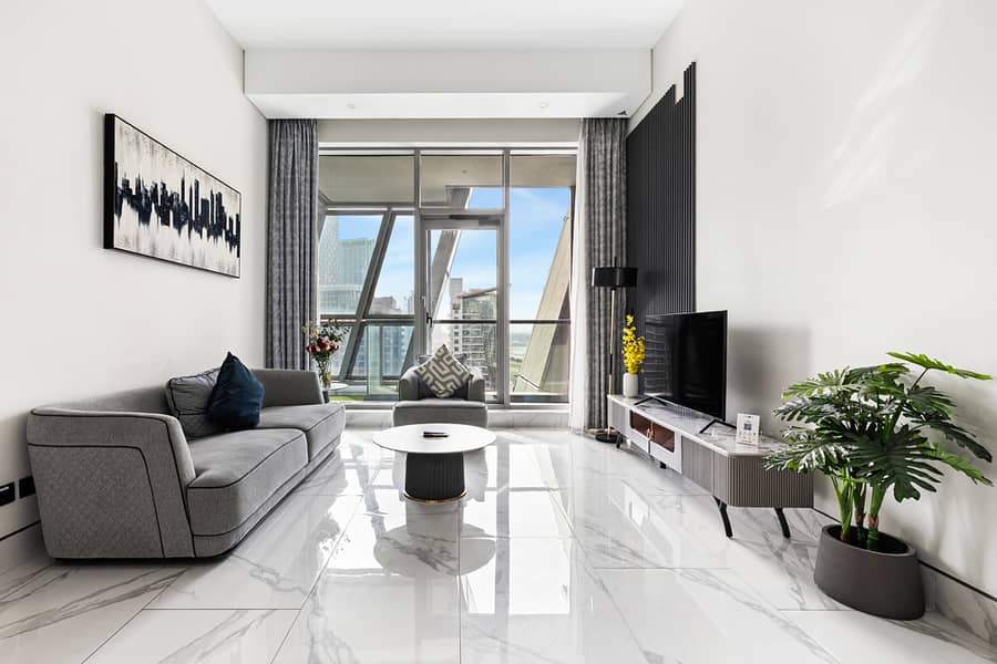 Elegant 2 BR Canal View | Hotel-Style Living | Great Amenities