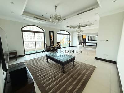 3 Bedroom Flat for Rent in Palm Jumeirah, Dubai - Elegant 3BR | Partial Sea View | Ready Move In