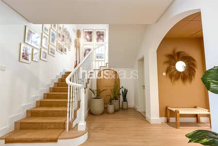 4 Bedroom Townhouse for Rent in Green Community, Dubai - Fully Furnished | Green Backing | Upgraded