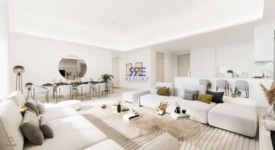 3 Bedroom Flat for Sale in Jumeirah Village Circle (JVC), Dubai - 2 Living & Dining Area 1. png