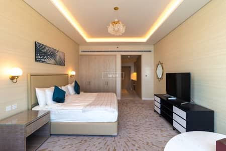 Studio for Rent in Palm Jumeirah, Dubai - Fully Furnished | High Floor | Palm and Sea View