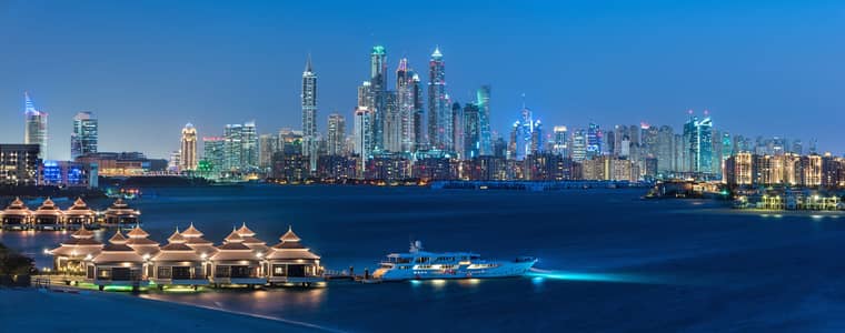 朱美拉海滩住宅（JBR）， 迪拜 1 卧室单位待租 - view to Marina from Palm. jpg