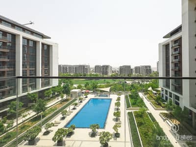 3 Bedroom Apartment for Rent in Dubai Hills Estate, Dubai - PARK AND POOL VIEW | 3BR+MAID | WELL MAINTAINED