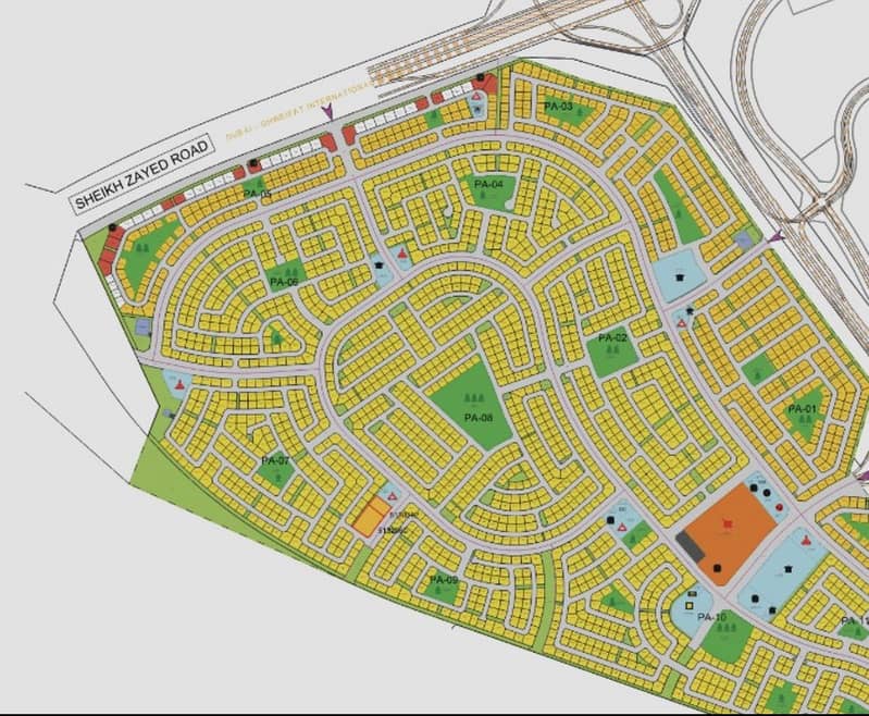 2 Corner Plots On 3 Road In Jebel Ali Hills