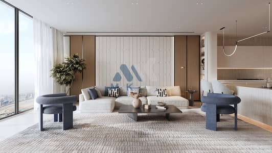 شقة 1 غرفة نوم للبيع في القرية الثقافية (واجهة الجداف البحرية)، دبي - binghatti-moonlight-living-room-1. jpeg