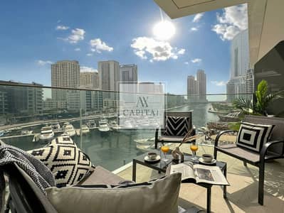 1 Bedroom Apartment for Sale in Dubai Marina, Dubai - Fully Furnished | Vacant | Marina View