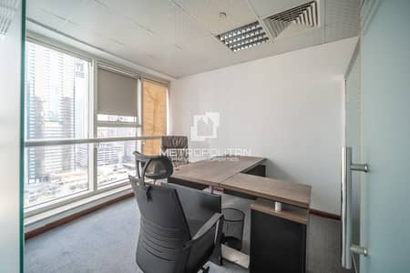 Office for Rent in Jumeirah Lake Towers (JLT), Dubai - Furnished | Partitioned | Lake View | Near Metro