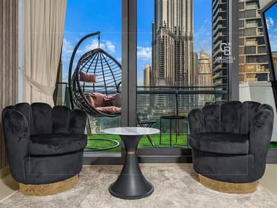2 Bedroom Apartment for Rent in Downtown Dubai, Dubai - Fully Furnished | Burj Khalifa and Fountain View