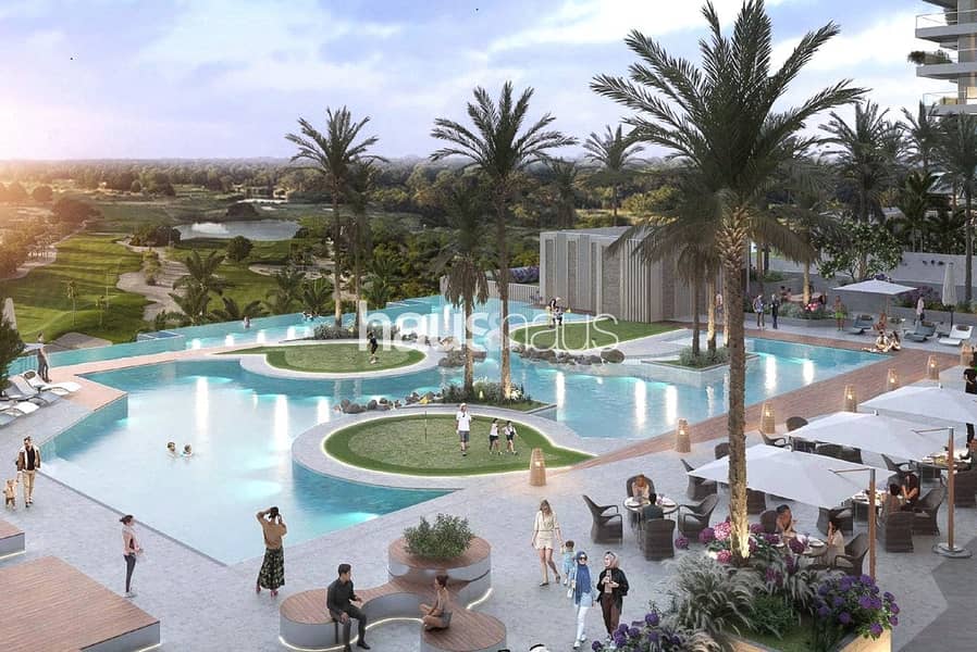 位于达马克山庄，高尔夫绿地大厦C座，Golf Greens 1 Tower A 1 卧室的公寓 1450000 AED - 12781143